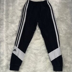 Adidas Kids Black and White Joggers